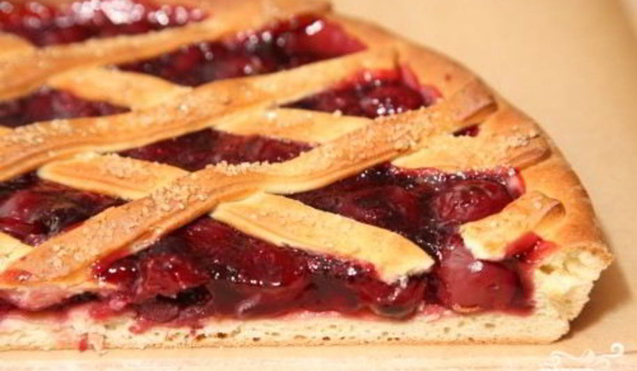 Рецепт вишневый пирог из дрожжевого теста