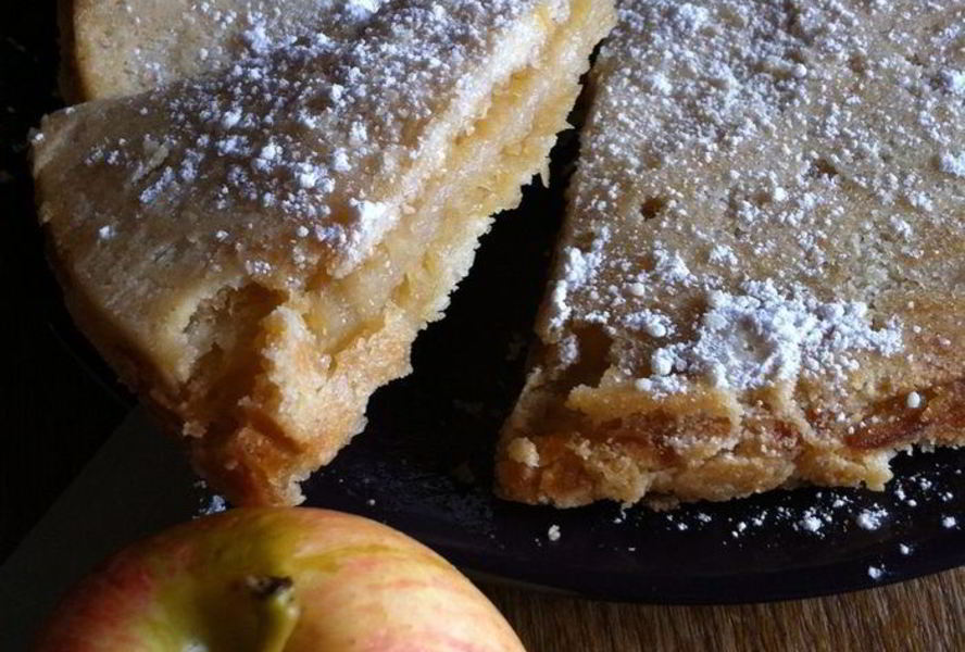 Яблочный пирог без яиц