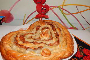 Яблочный пирог на сыворотке