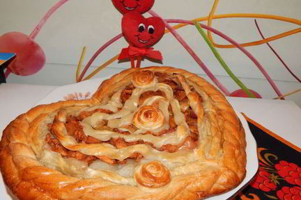 Яблочный пирог на сыворотке