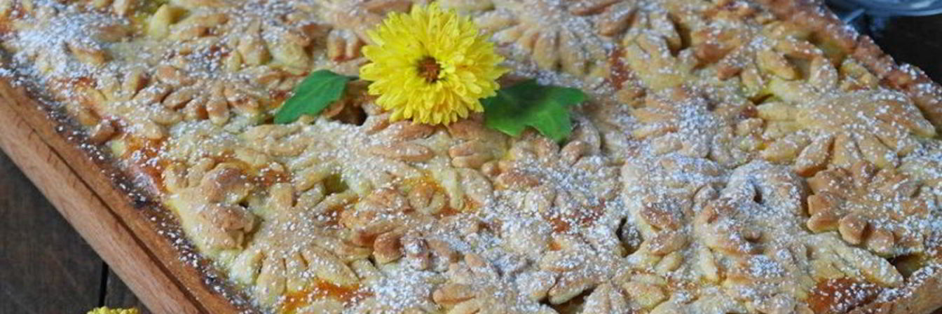 Яблочный пирог с песочным тестом