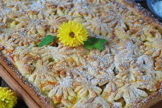 Яблочный пирог с песочным тестом