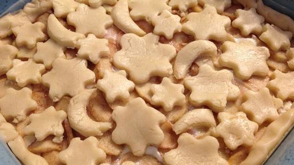 ШАГ 13. яблочный пирог со сметанной заливкой