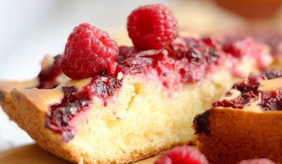 Рецепт ягодный пирог с творогом