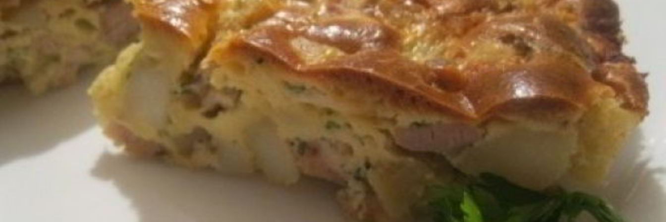 Заливной пирог с курицей