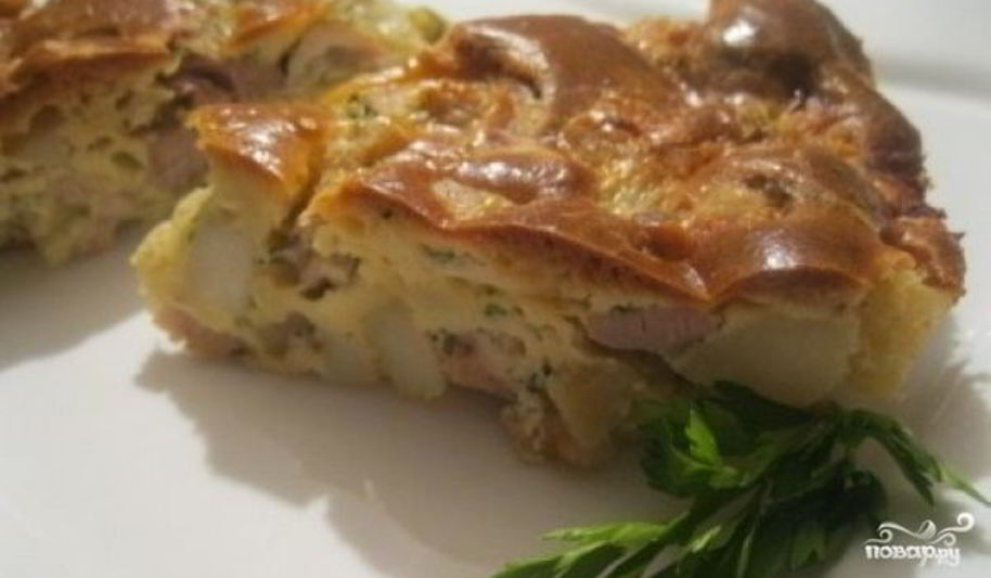 Рецепт заливной пирог с курицей