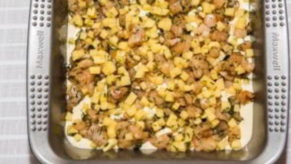 ШАГ 5. заливной пирог с курицей