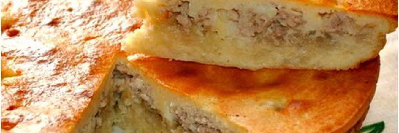 Заливной пирог с курятиной в мультиварке