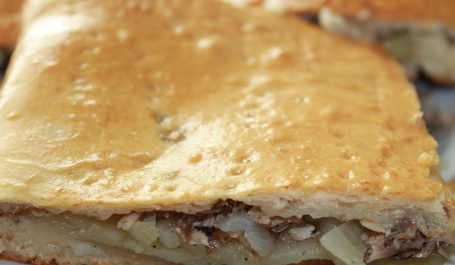 Рецепт заливной пирог с сайрой