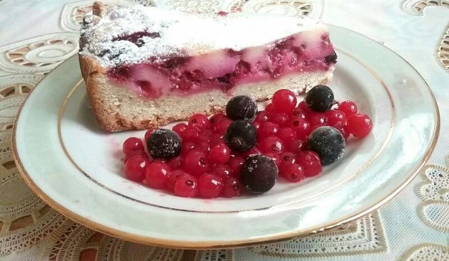 Рецепт заливной пирог с ягодами