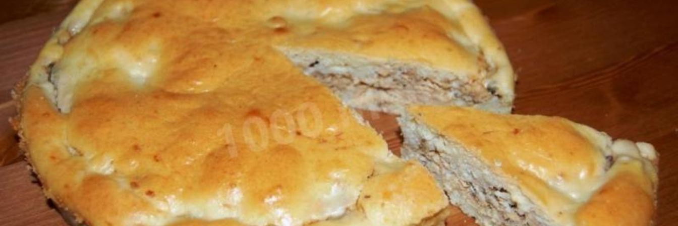 Заливной рыбный пирог с рыбными консервами