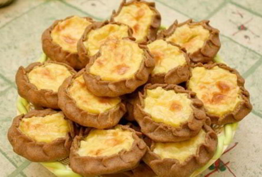Калитки пирожки поморские с творогом