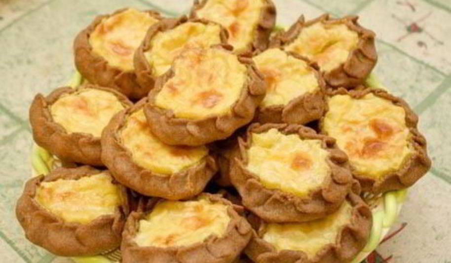 Рецепт калитки пирожки поморские с творогом