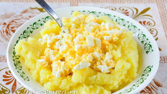 ШАГ 6. картофельная начинка для пирожков с яйцом