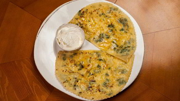 ШАГ 21. кутабы с сыром и тархуном