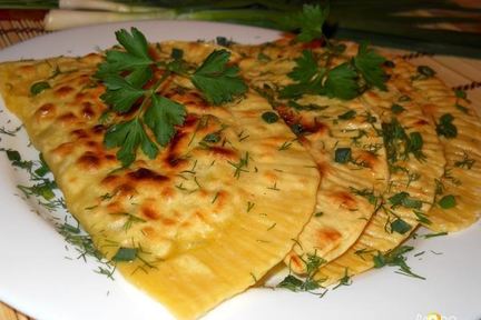 Кутабы с зеленью