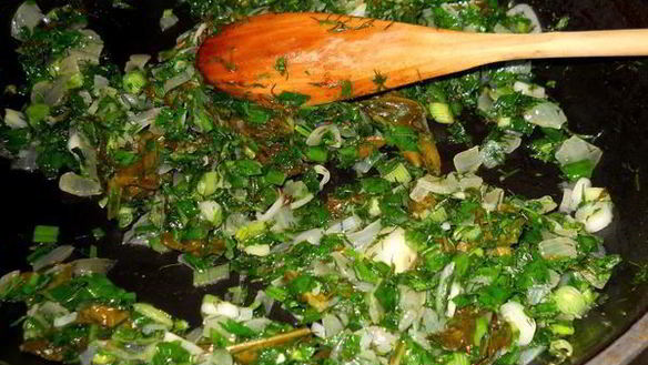 ШАГ 10. кутабы с зеленью