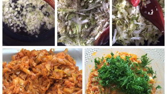 ШАГ 3. открытые пирожки с капустой