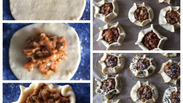 ШАГ 4. открытые пирожки с капустой