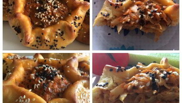 ШАГ 5. открытые пирожки с капустой