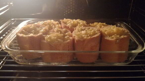 ШАГ 4. пирожки из багета