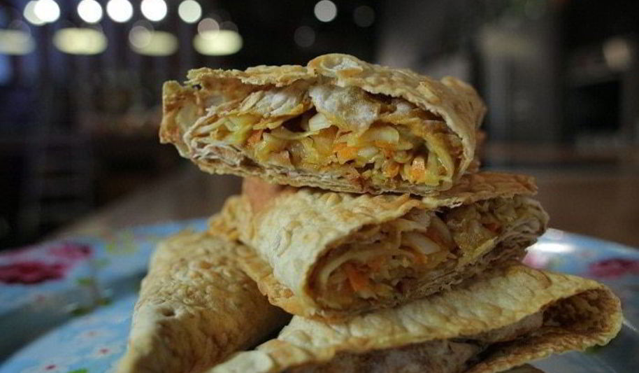 Рецепт пирожки из лаваша с курицей и капустой