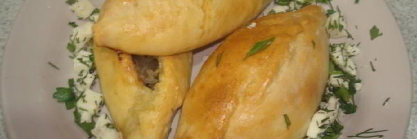 Пирожки с фаршем и адыгейским сыром
