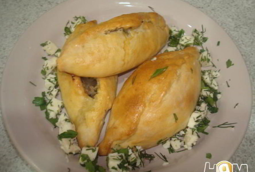 Пирожки с фаршем и адыгейским сыром