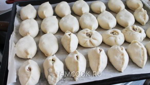 ШАГ 9. пирожки с капустой и мясом в духовке