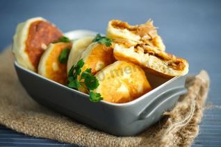 Пирожки с капустой на кефире жареные