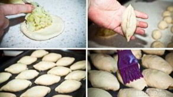 ШАГ 7. пирожки с капустой печеные