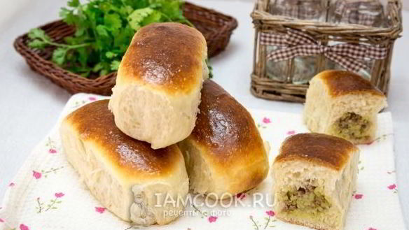 ШАГ 19. пирожки с мясом и рисом в духовке