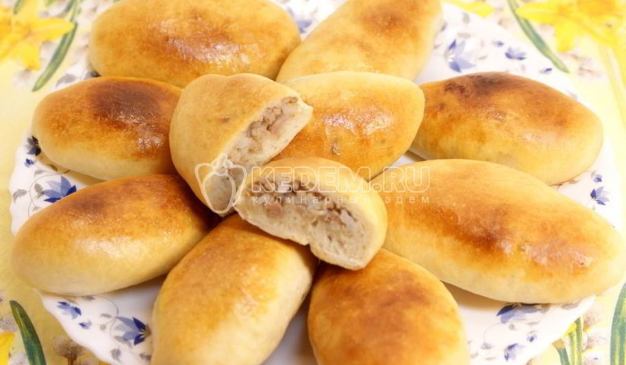 Рецепт пирожки с мясом и рисом