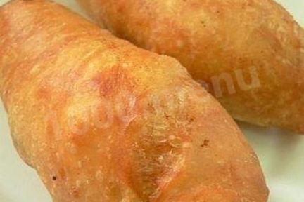 Пирожки с печенью из жидкого теста
