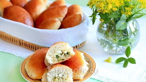 ШАГ 17. пирожки с рисом, яйцом и зеленым луком