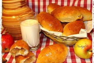 Пирожки с яблочно-лимонной начинкой