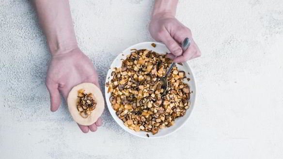 ШАГ 5. постные пирожки с картошкой и грибами