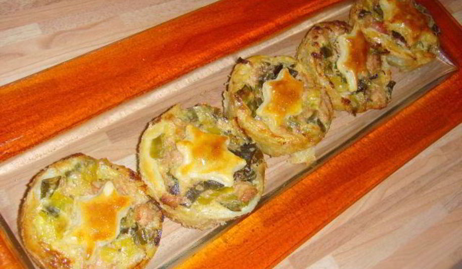 Рецепт слоеные открытые пирожки