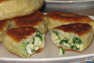 Жареные пирожки с луком