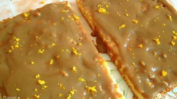 ШАГ 6. апельсиновые бисквитные пирожные с кофейным кремом