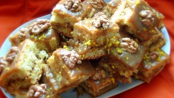 ШАГ 7. апельсиновые бисквитные пирожные с кофейным кремом