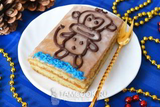 Бисквитные пирожные Обезьянки