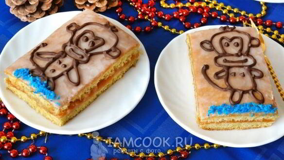 ШАГ 20. бисквитные пирожные обезьянки