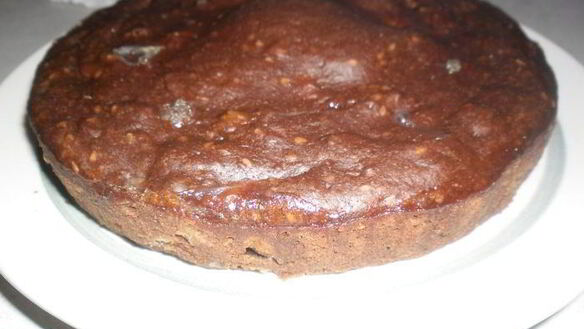 ШАГ 4. брауни с бананом