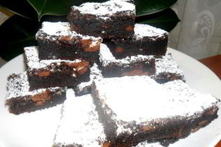 Брауни с кофейным печеньем