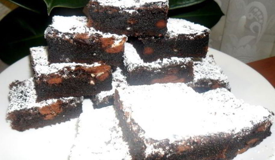 Рецепт брауни с кофейным печеньем