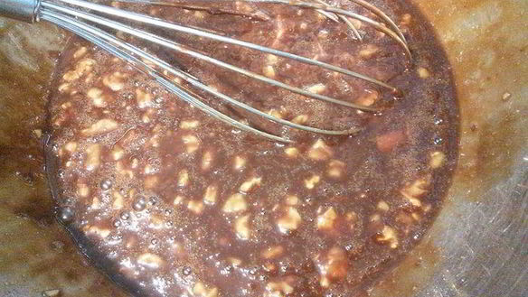 ШАГ 3. брауни с яблоками