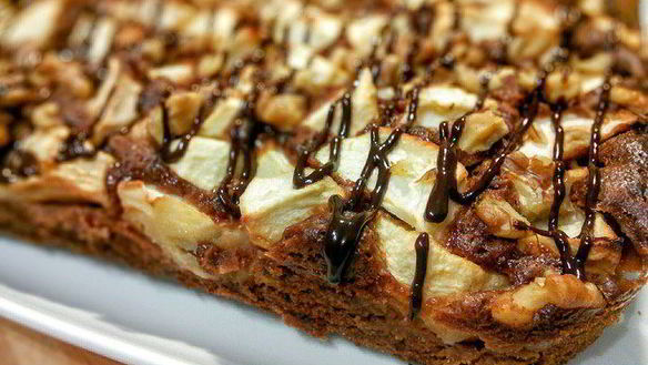 ШАГ 5. брауни с яблоками