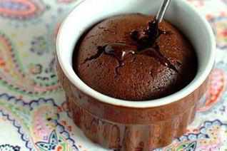 Брауни с жидкой начинкой