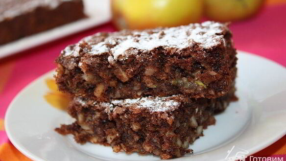 ШАГ 5. брауниз с цуккини и орехами